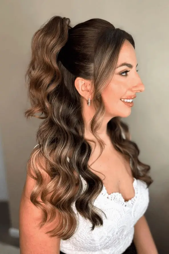 half up half down hair 32