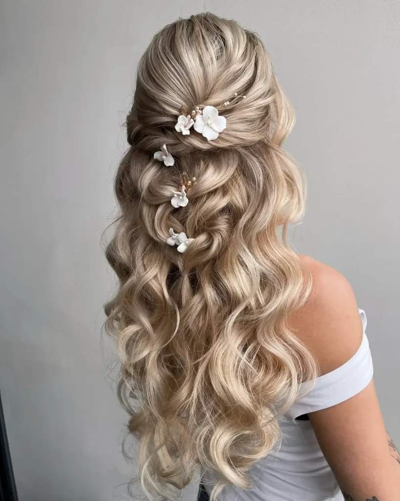 half up half down hair 4