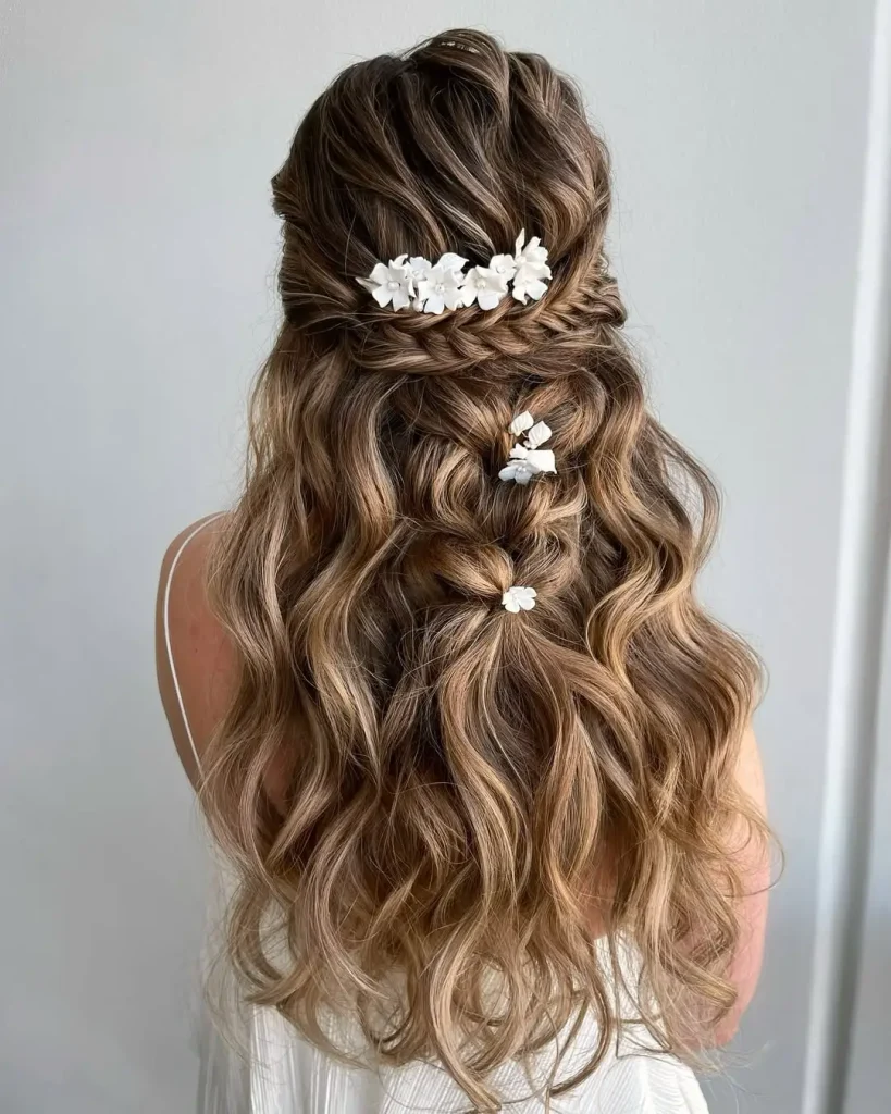 half up half down hair 5