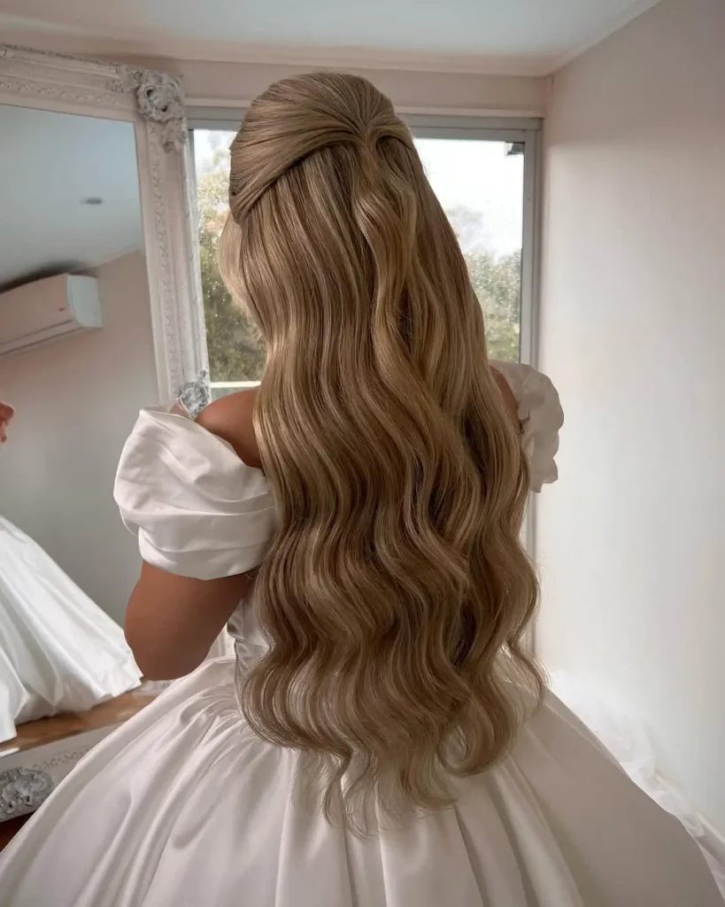 half up half down hair 6