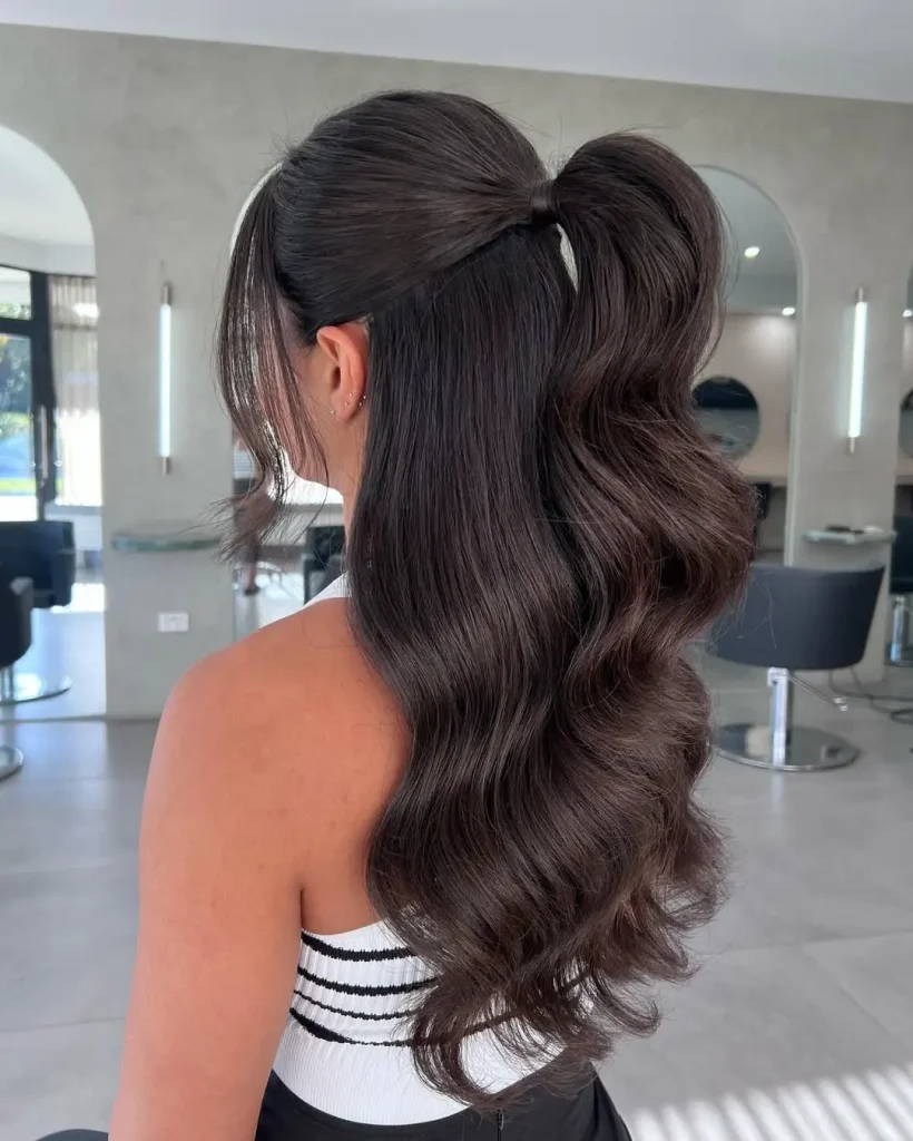 half up half down hair 7