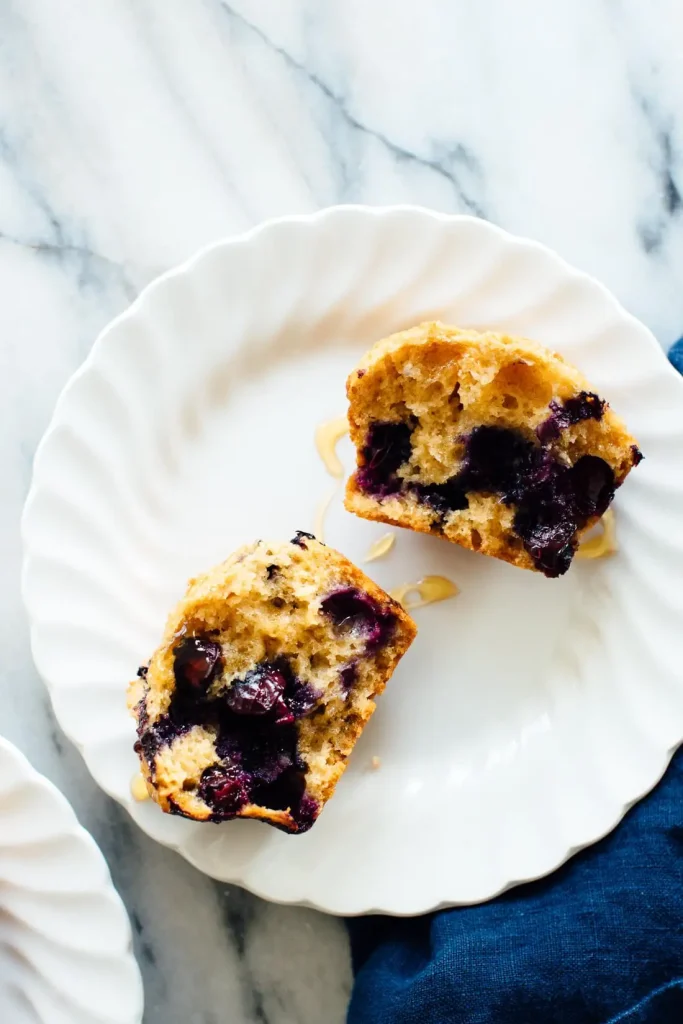 healthy blueberry muffins with honey 1 1