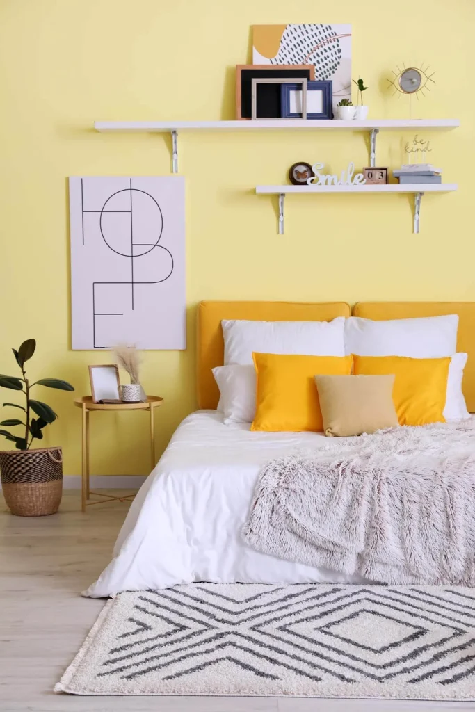 light yellow decor