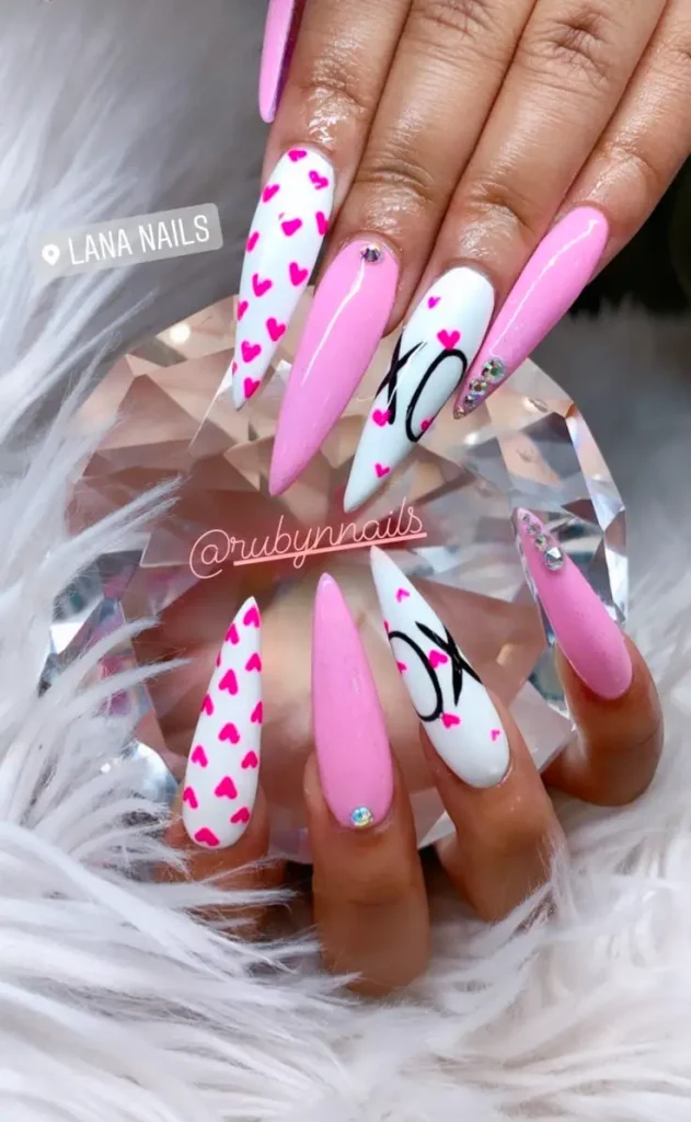 pink summer nails 25