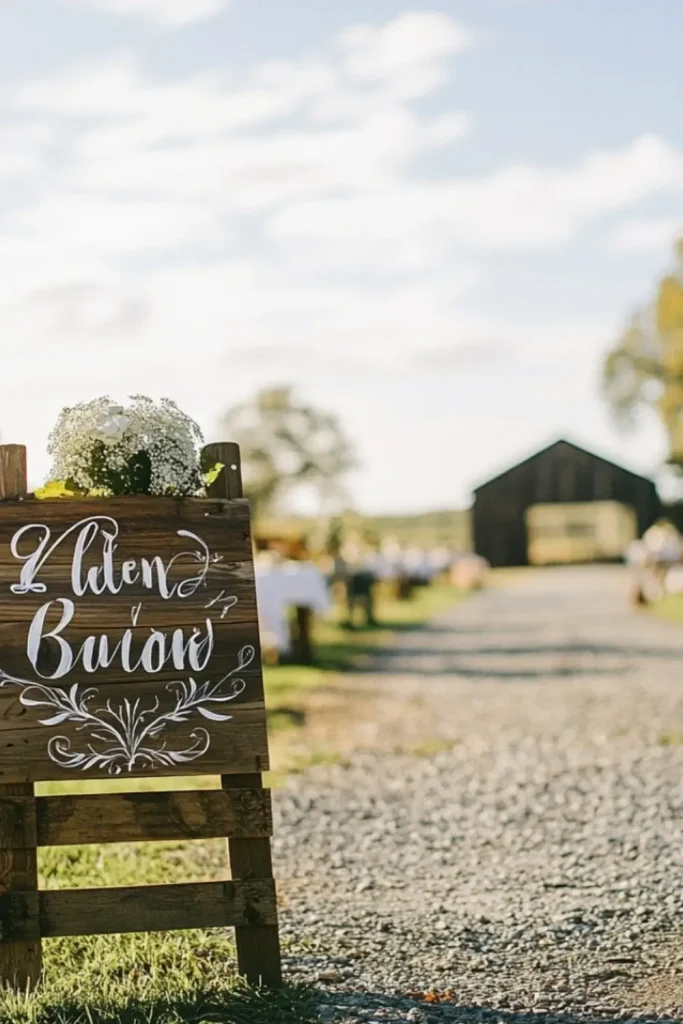 rustic wedding decor 34