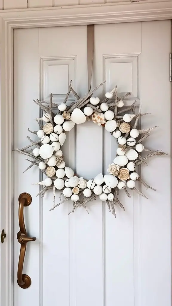 seashell and driftwood design