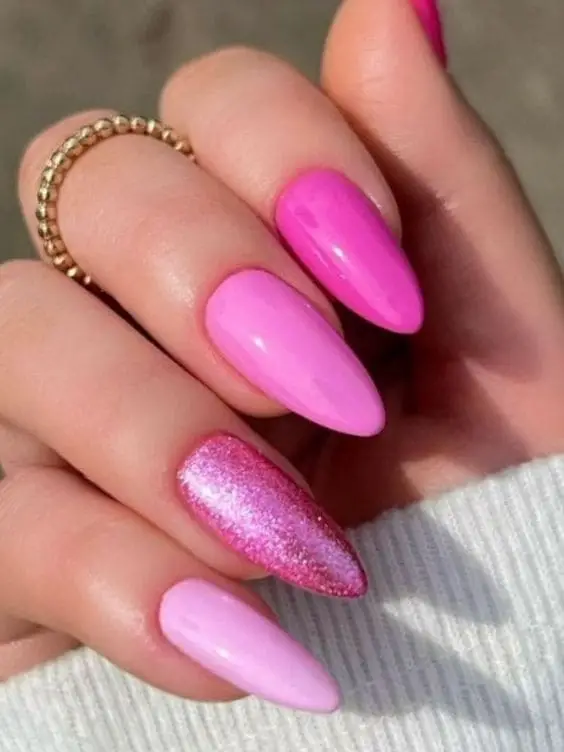 summer pink nails 17