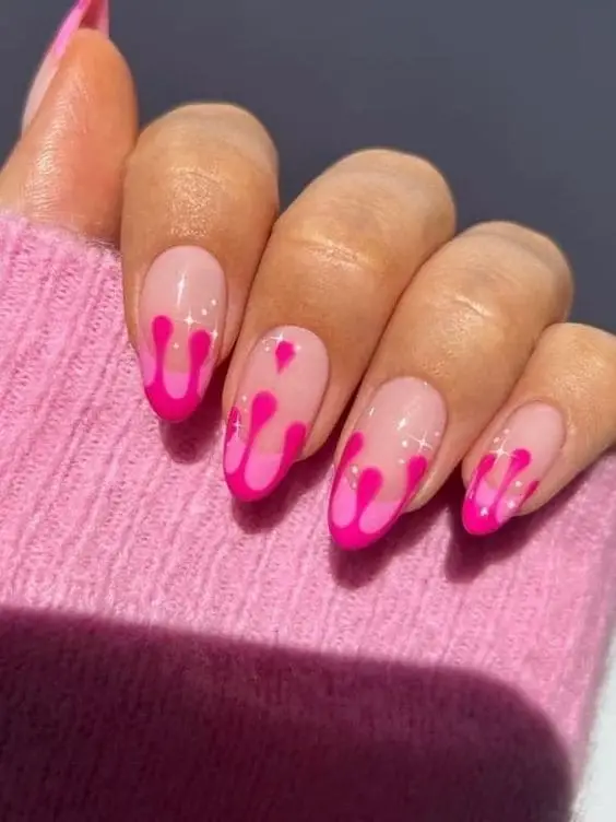summer pink nails 19