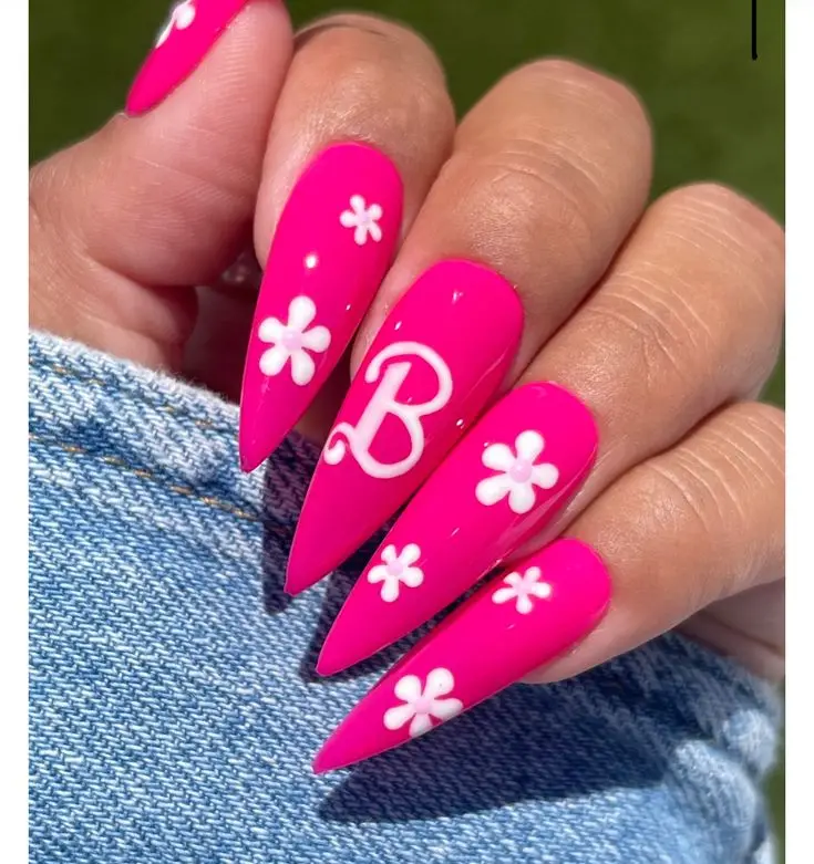 summer pink nails 23