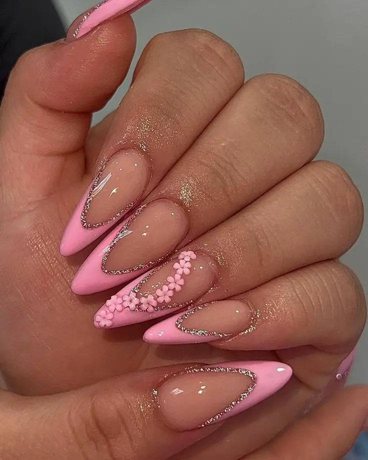 summer pink nails 26