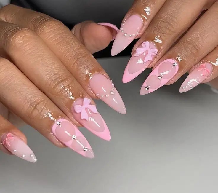 summer pink nails 29