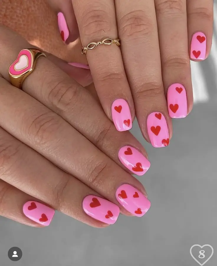 summer pink nails 8