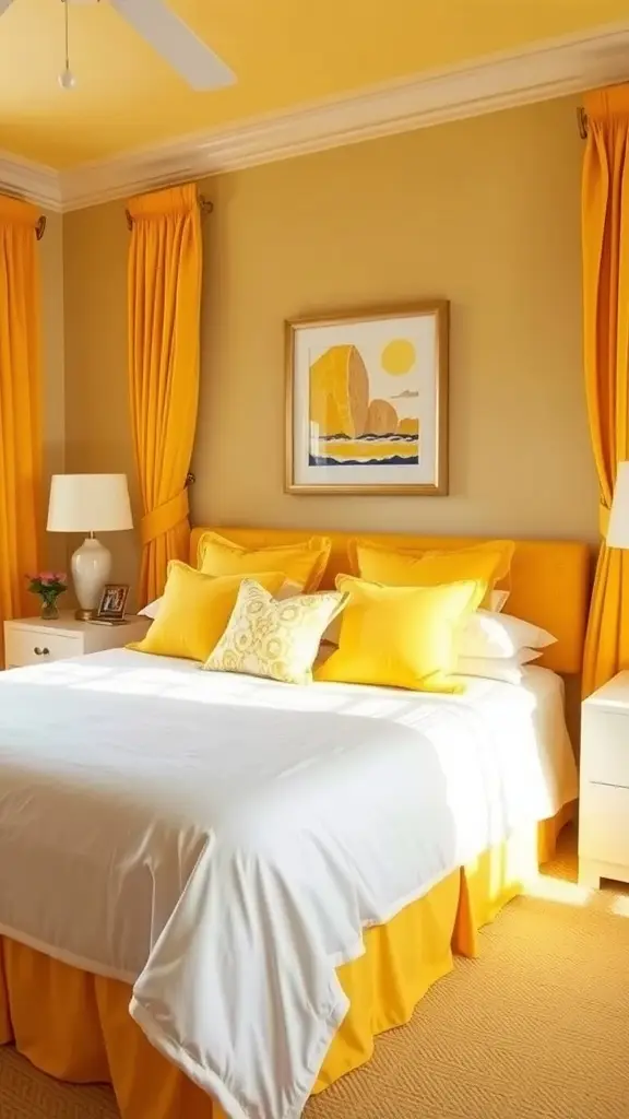 sunny yellow accents for a cheerful atmosphere 2