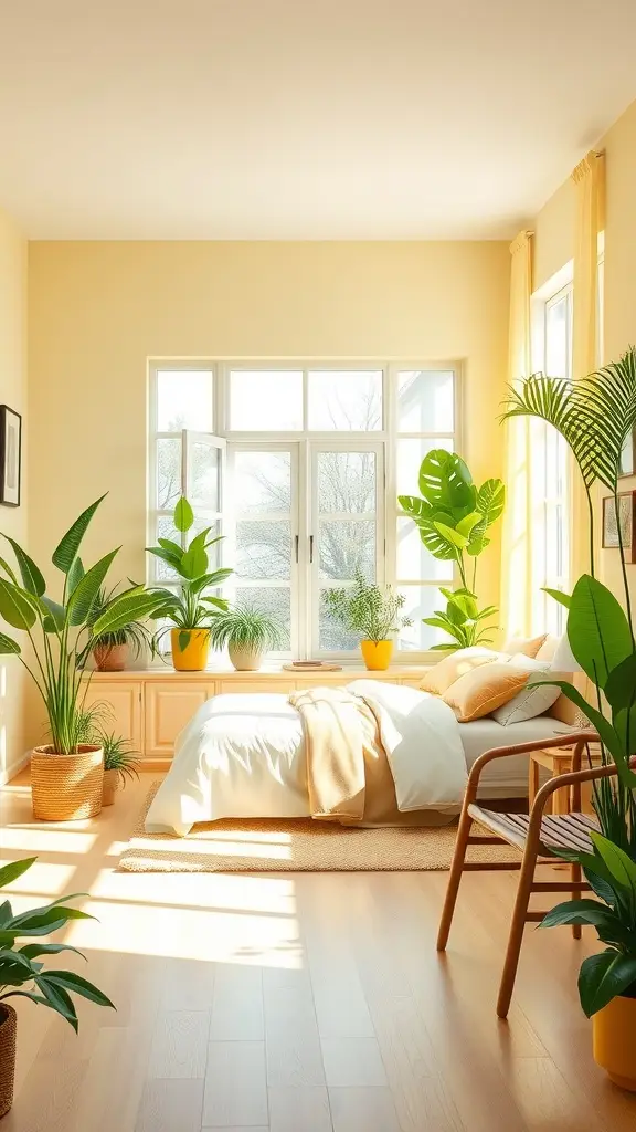 tropical yellow and green color scheme