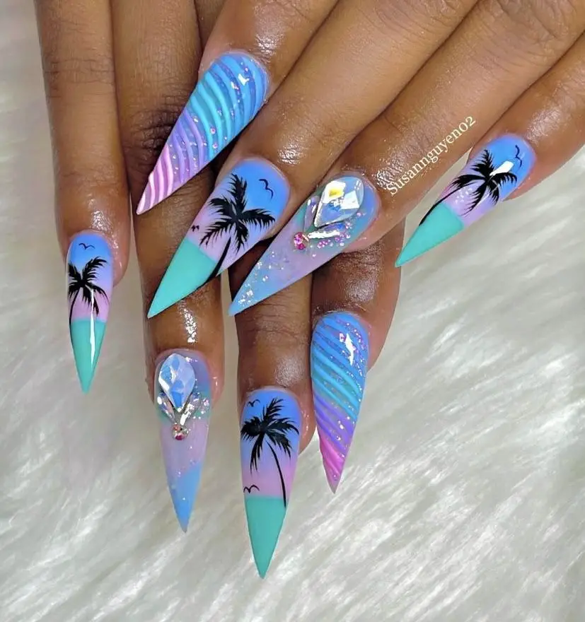 vacation nails 4
