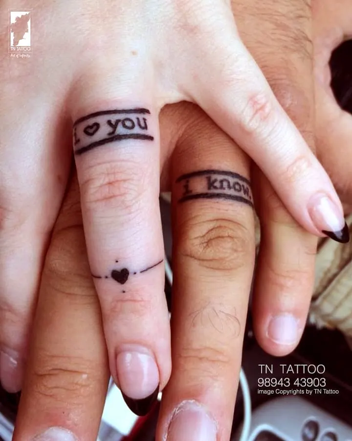 wedding ring tattoo 13