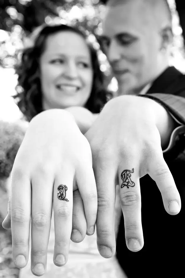 wedding ring tattoo 26