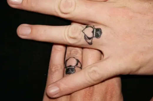 wedding ring tattoo 29