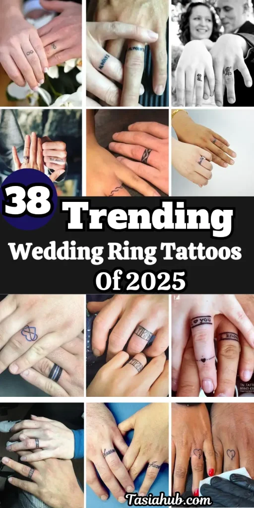 wedding ring tattoos pin image