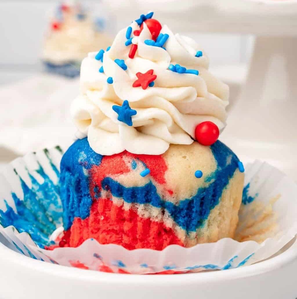 4th of july cupcakes
