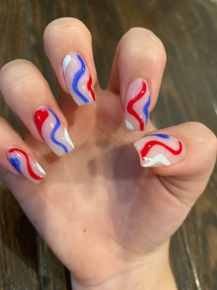 4th of july nail inspo