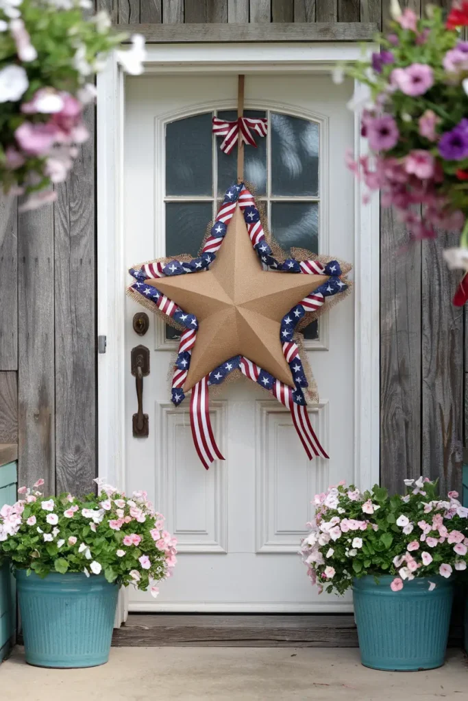 5. Patriotic door hanger