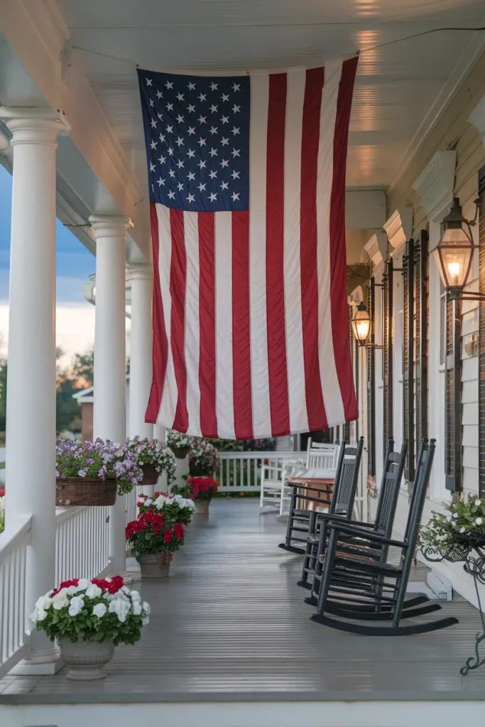 6. American flag decorations