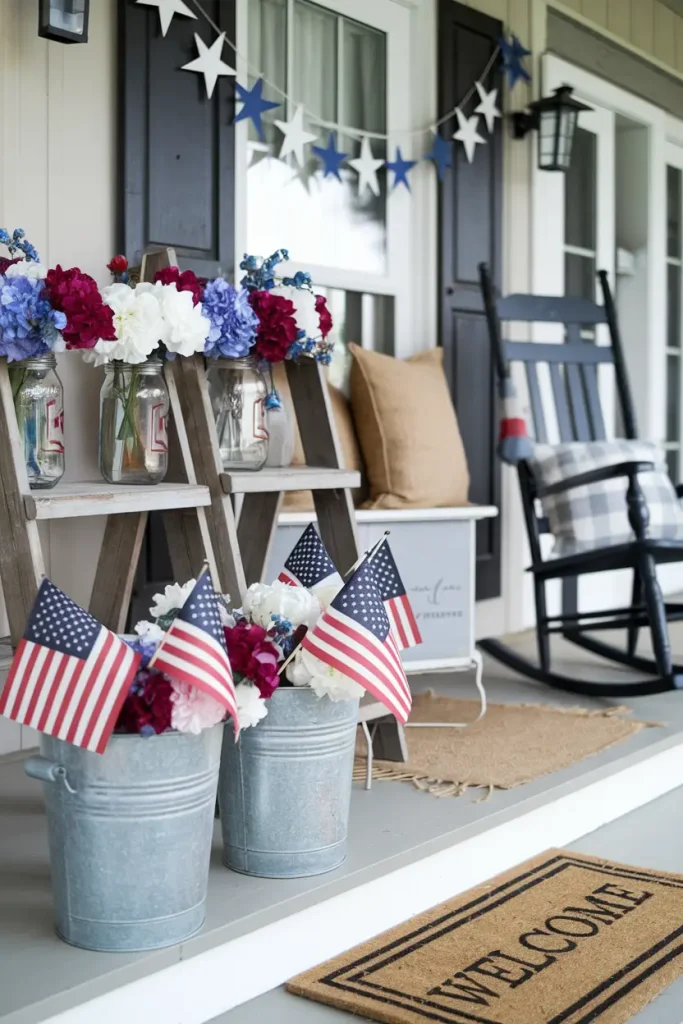 8. Farmhouse 4th of July decor