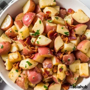 A bowl of German potato salad