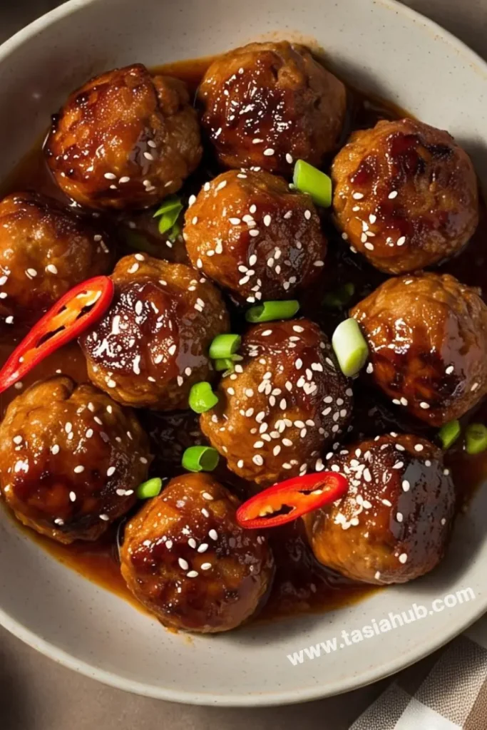 A bowl of air fryer meatballs