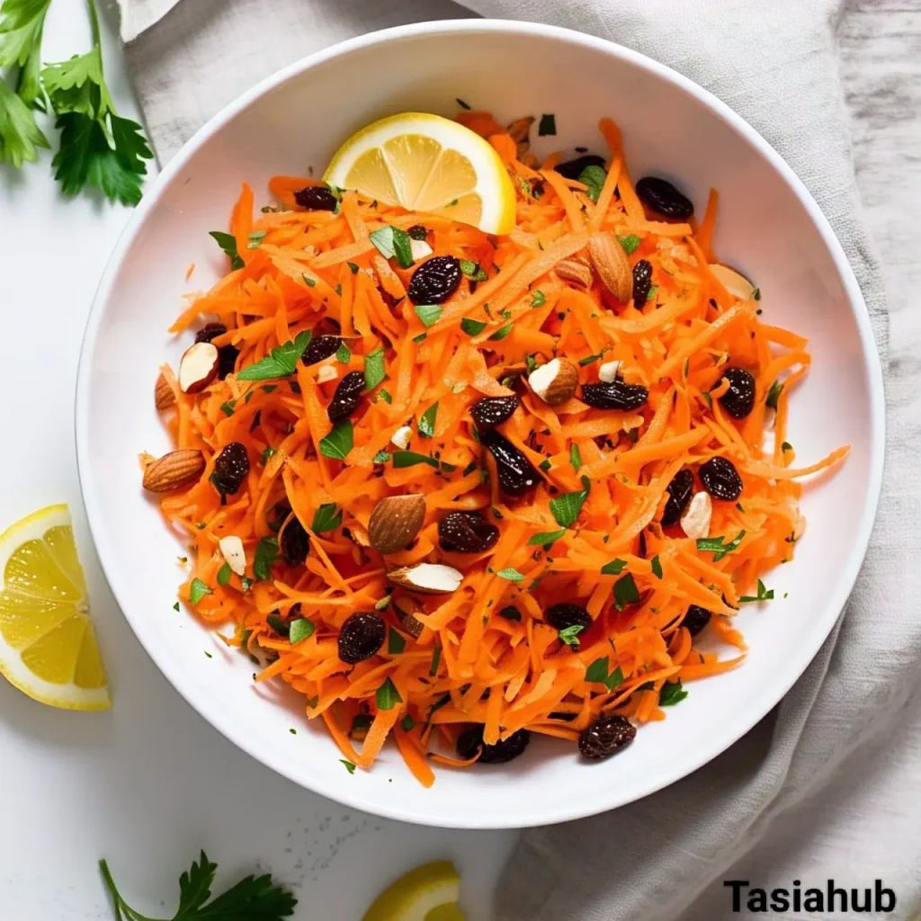 A bowl of carrot salad