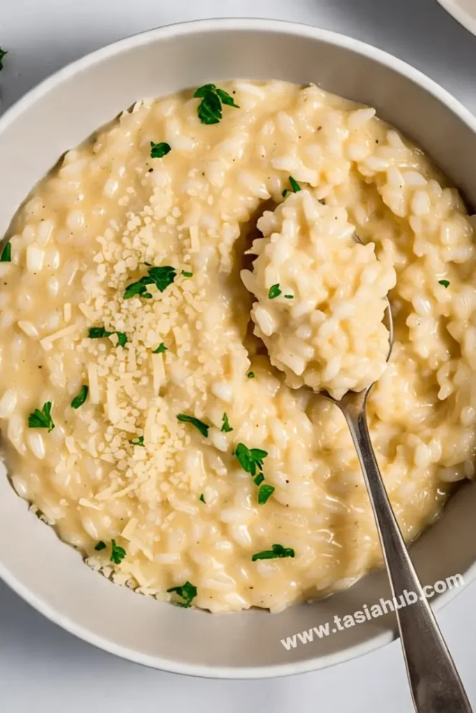 A bowl of homemade risotto