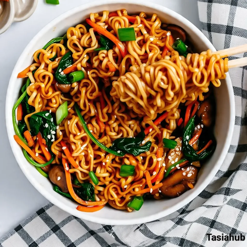 Saucy ramen noodles