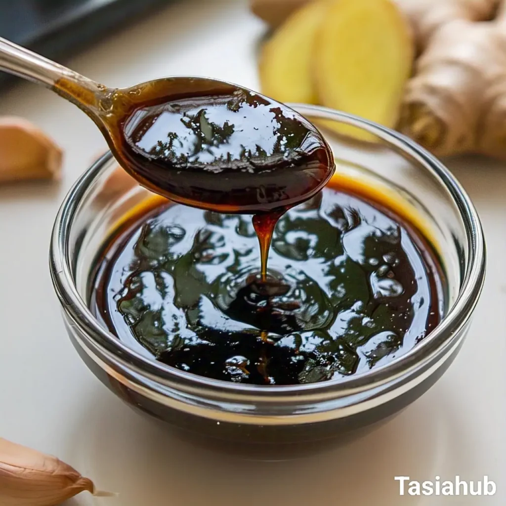 A bowl of teriyaki sauce