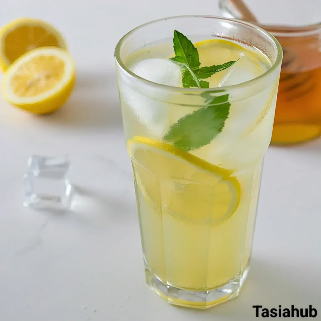 A glass of lemon mocktail