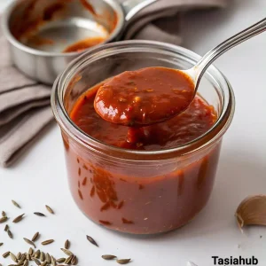 A jar of enchilada sauce