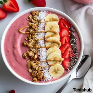 Strawberry smoothie bowl
