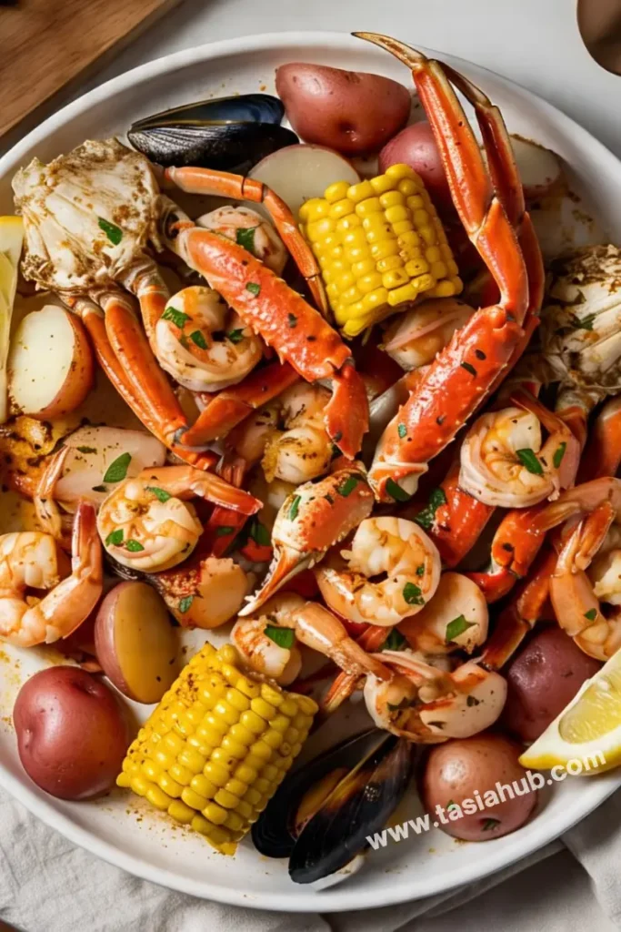 A serving of Cajun seafood boil