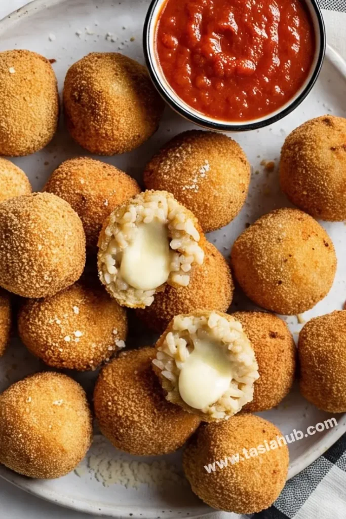 A serving of air fryer arancini