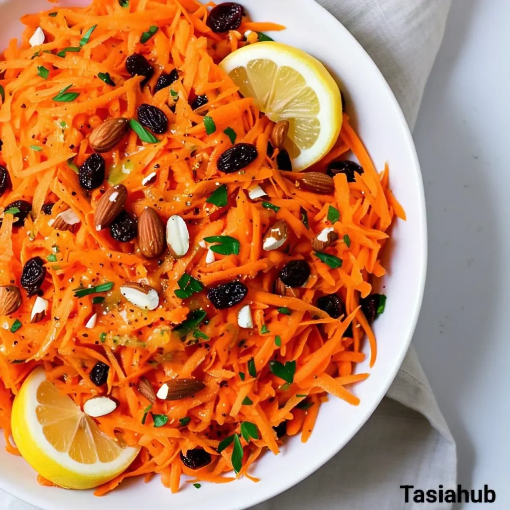 A serving of carrot salad