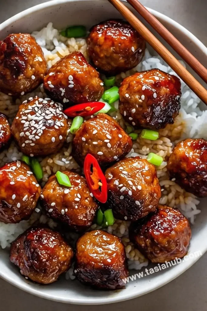 Asian air fryer meatballs