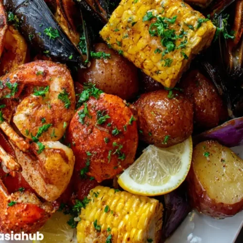 Cajun Seafood Boil with Garlic Butter Sauce e1777206828400