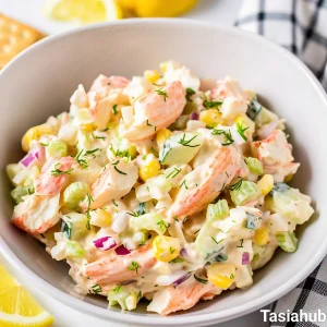 Creamy crab salad