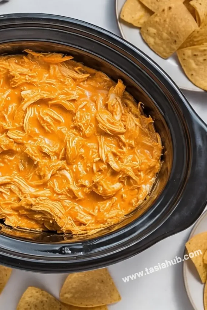 Crockpot Buffalo chicken dip