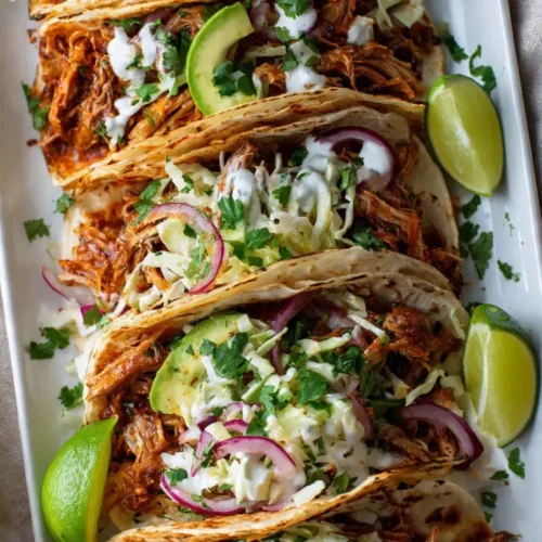 Slow cooker pulled pork tacos