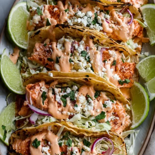 Salmon tacos