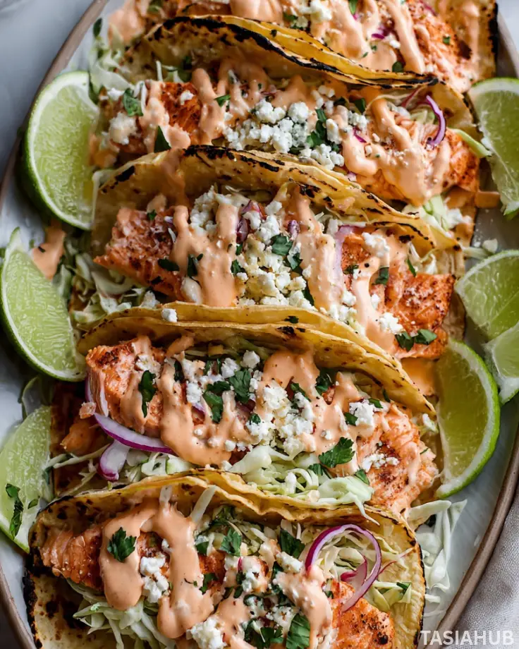 Salmon tacos
