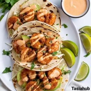 Bang bang shrimp tacos