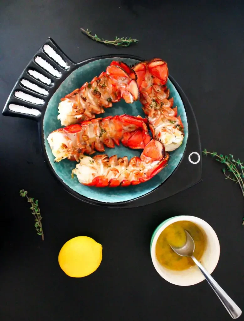 Lemon Butter Grilled Lobster Tails 7