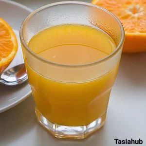 A glass of orange juice